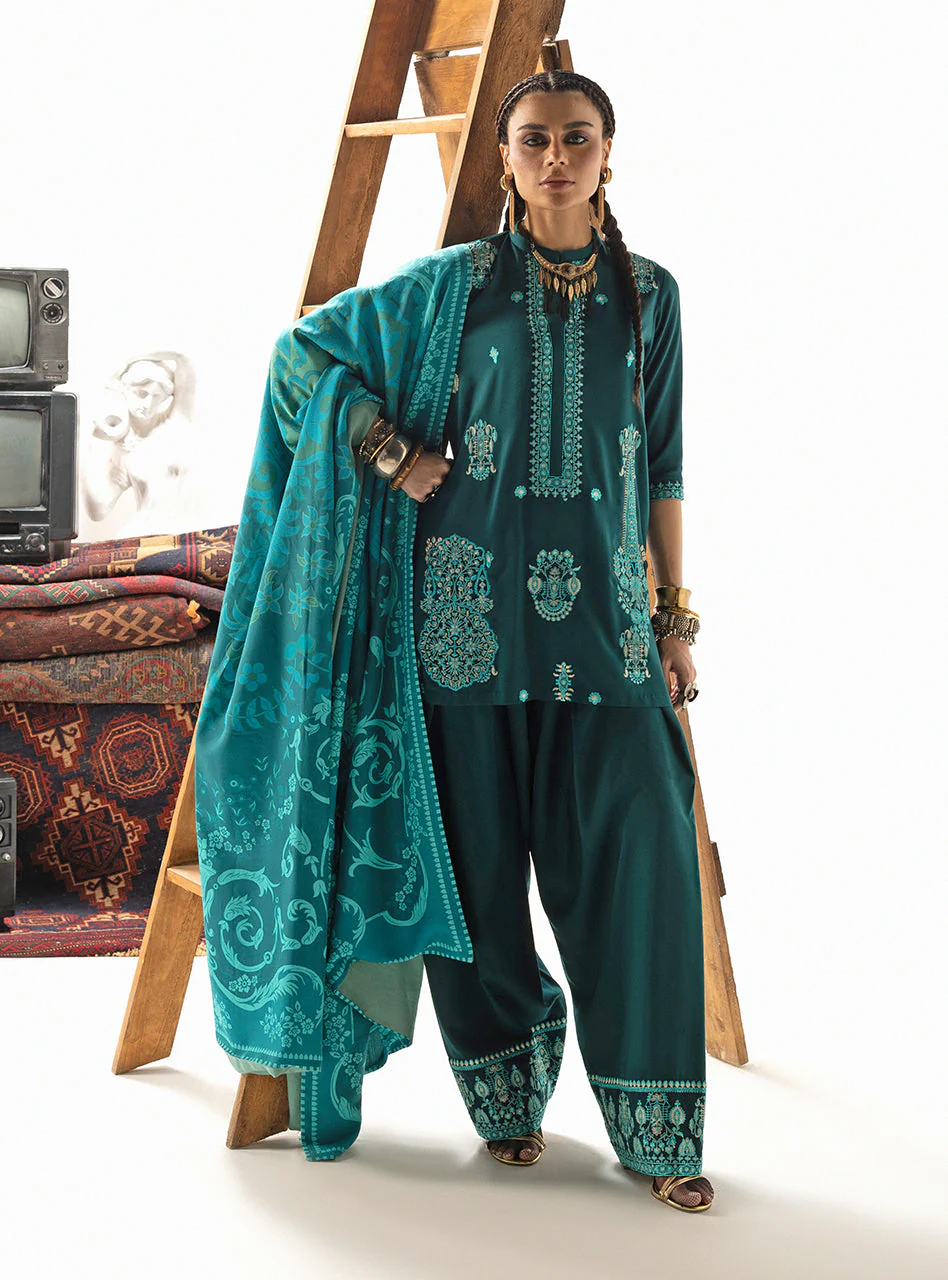 Zainab Chottani Kyana - D6 Winter Shawl Collection 2025 - Image 2