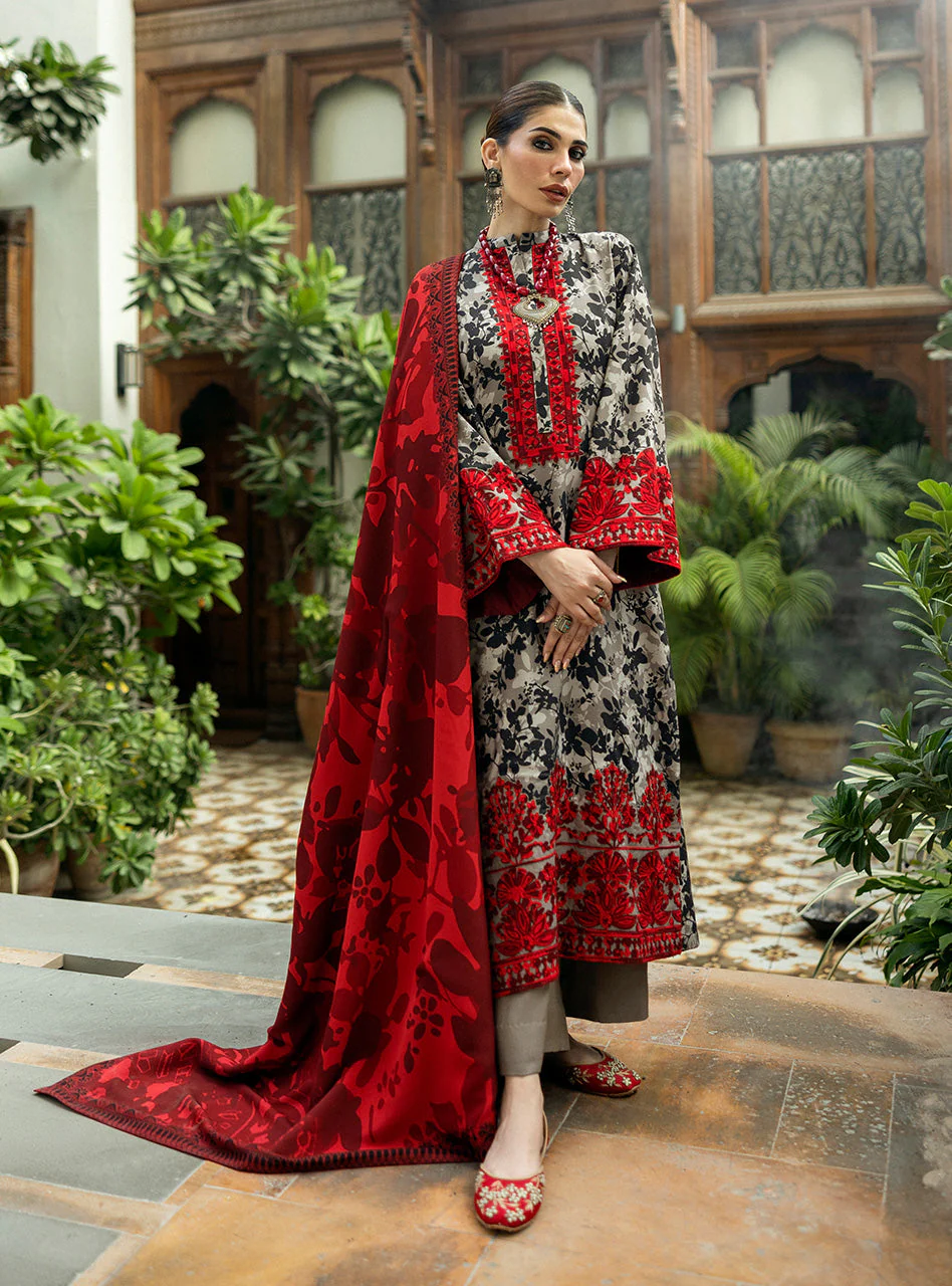 Zainab Chottani Zemestan Winter Shawls 2024 - Image 2