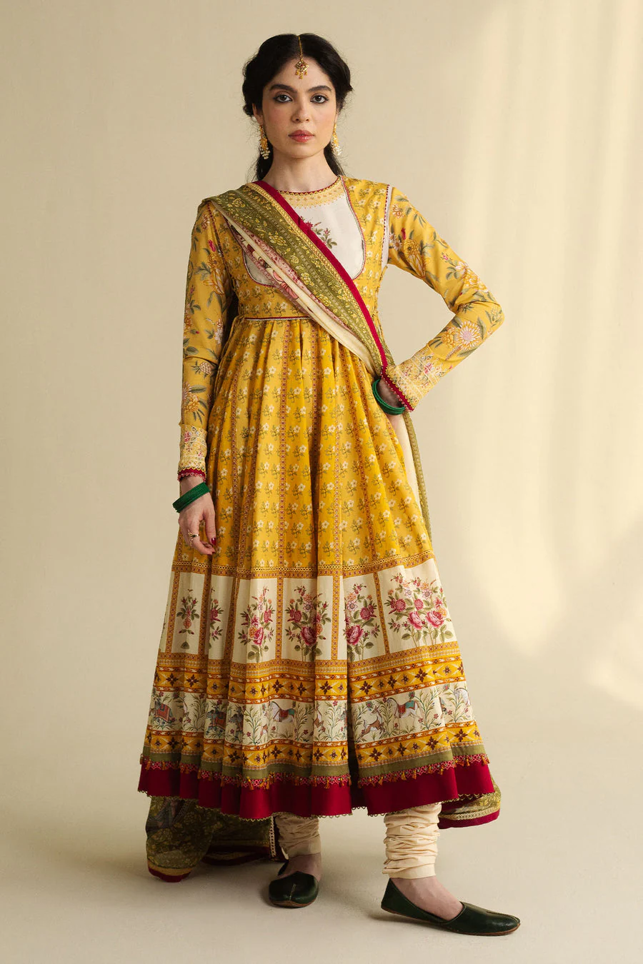 Zara Shahjahan Amaltas-D3 Anarkali 2025
