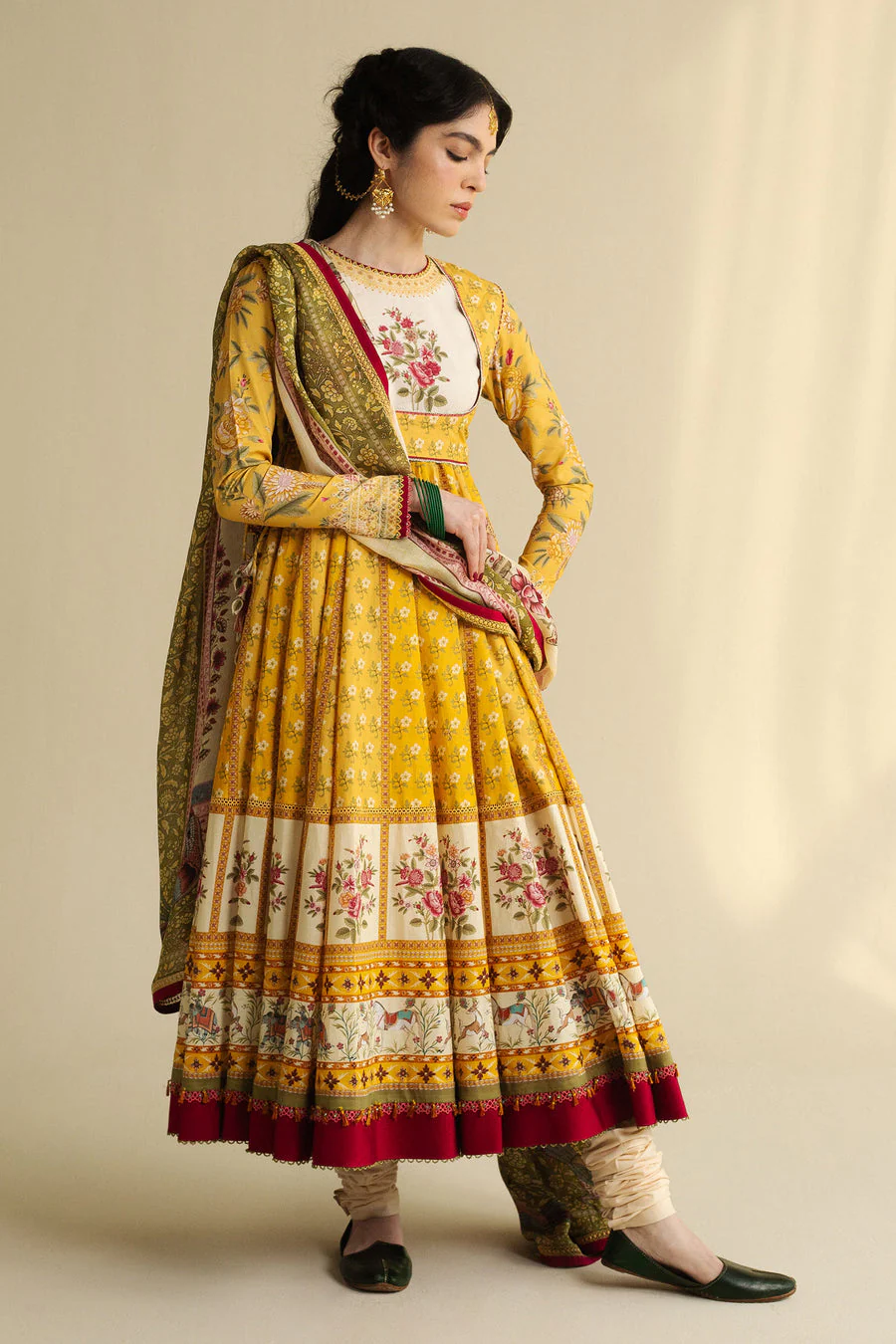 Zara Shahjahan Amaltas-D3 Anarkali 2025 - Image 2
