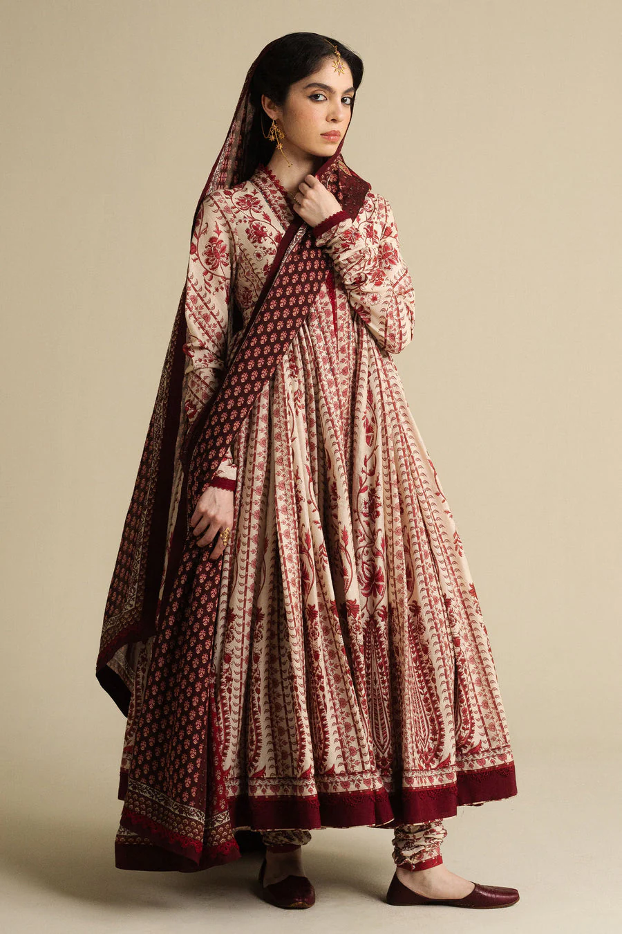 Zara Shahjahan Kashmiri-D1 Anarkali 2025 - Image 2