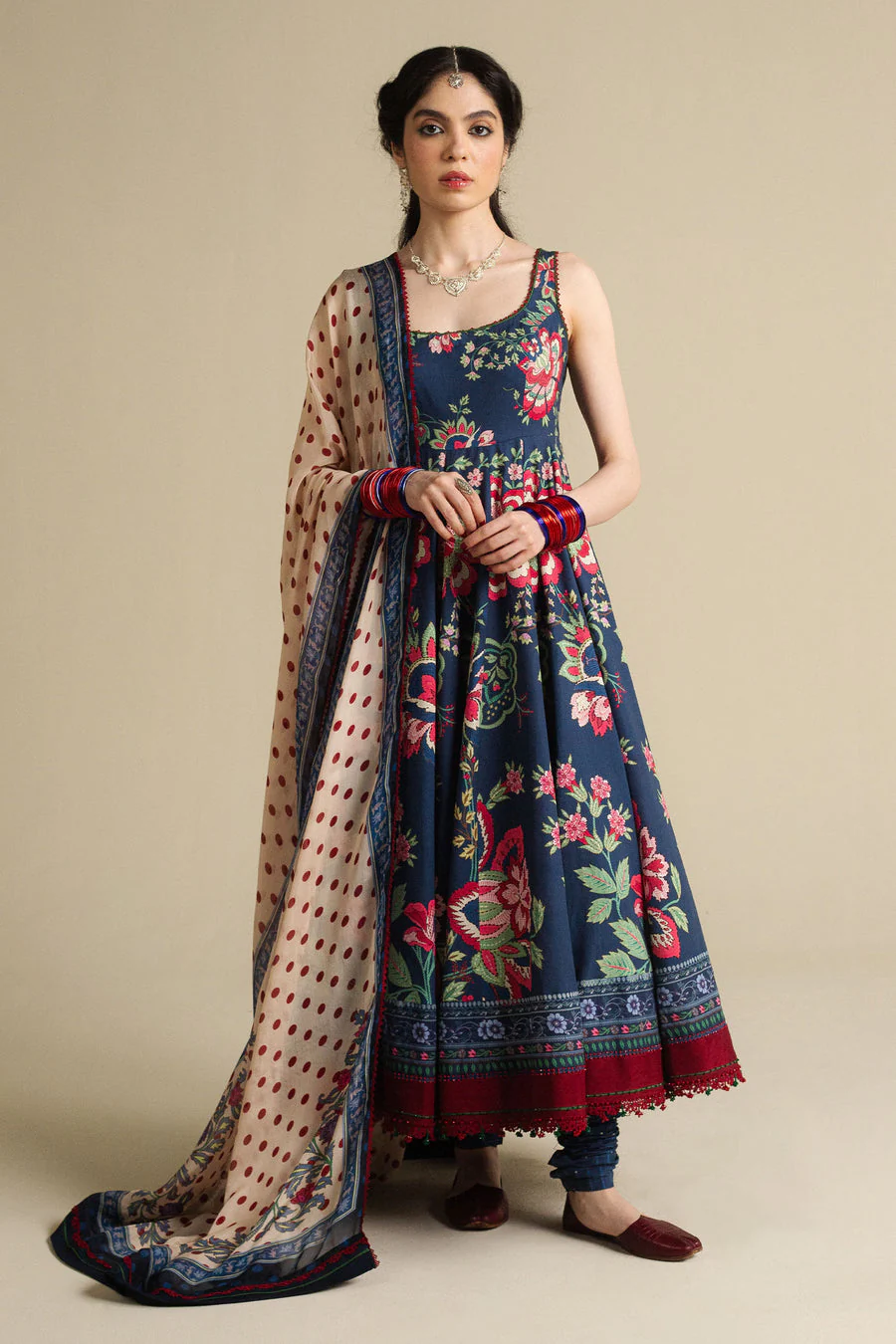 Zara Shahjahan Neelofur-D4 Anarkali 2025
