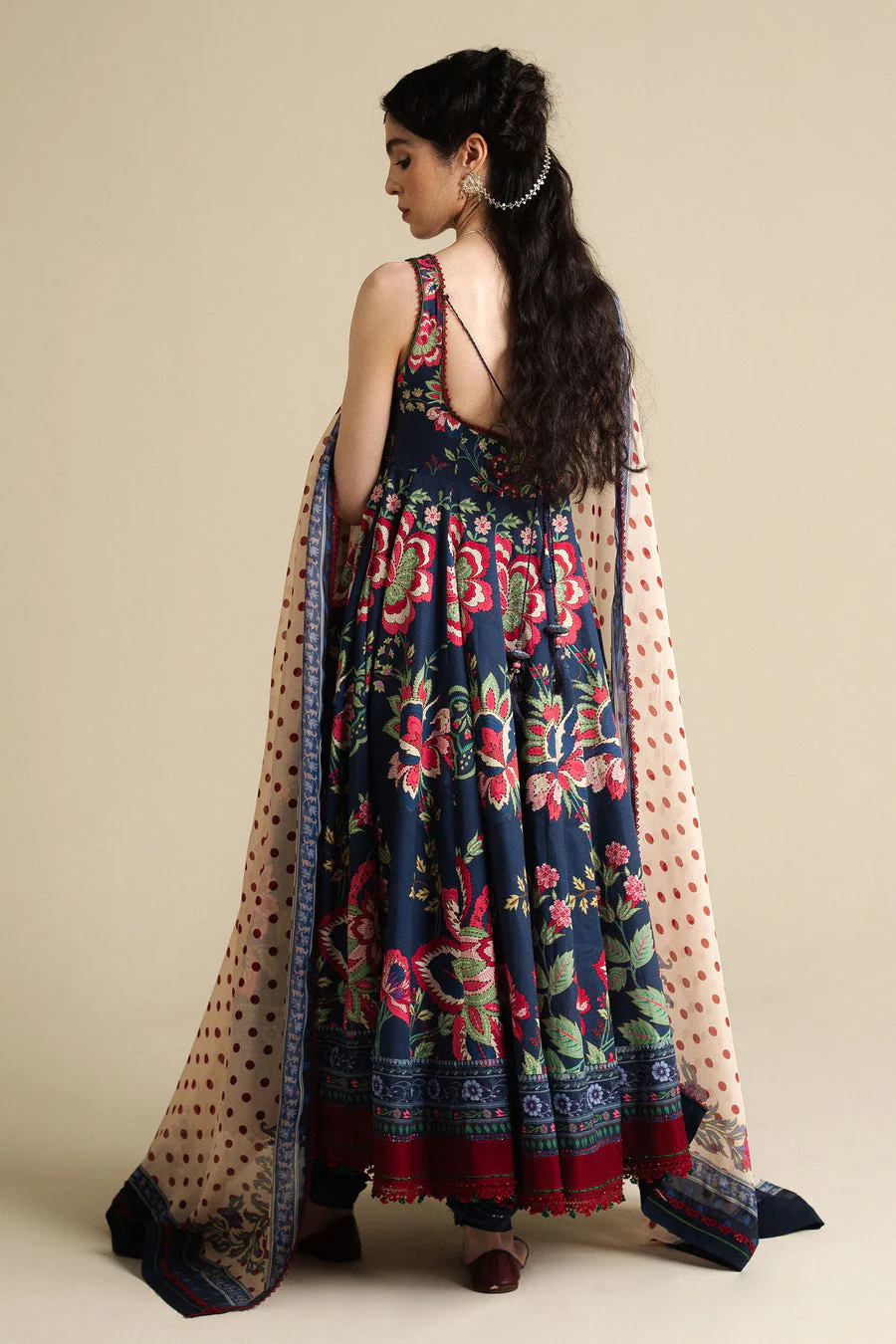 Zara Shahjahan Neelofur-D4 Anarkali 2025 - Image 2