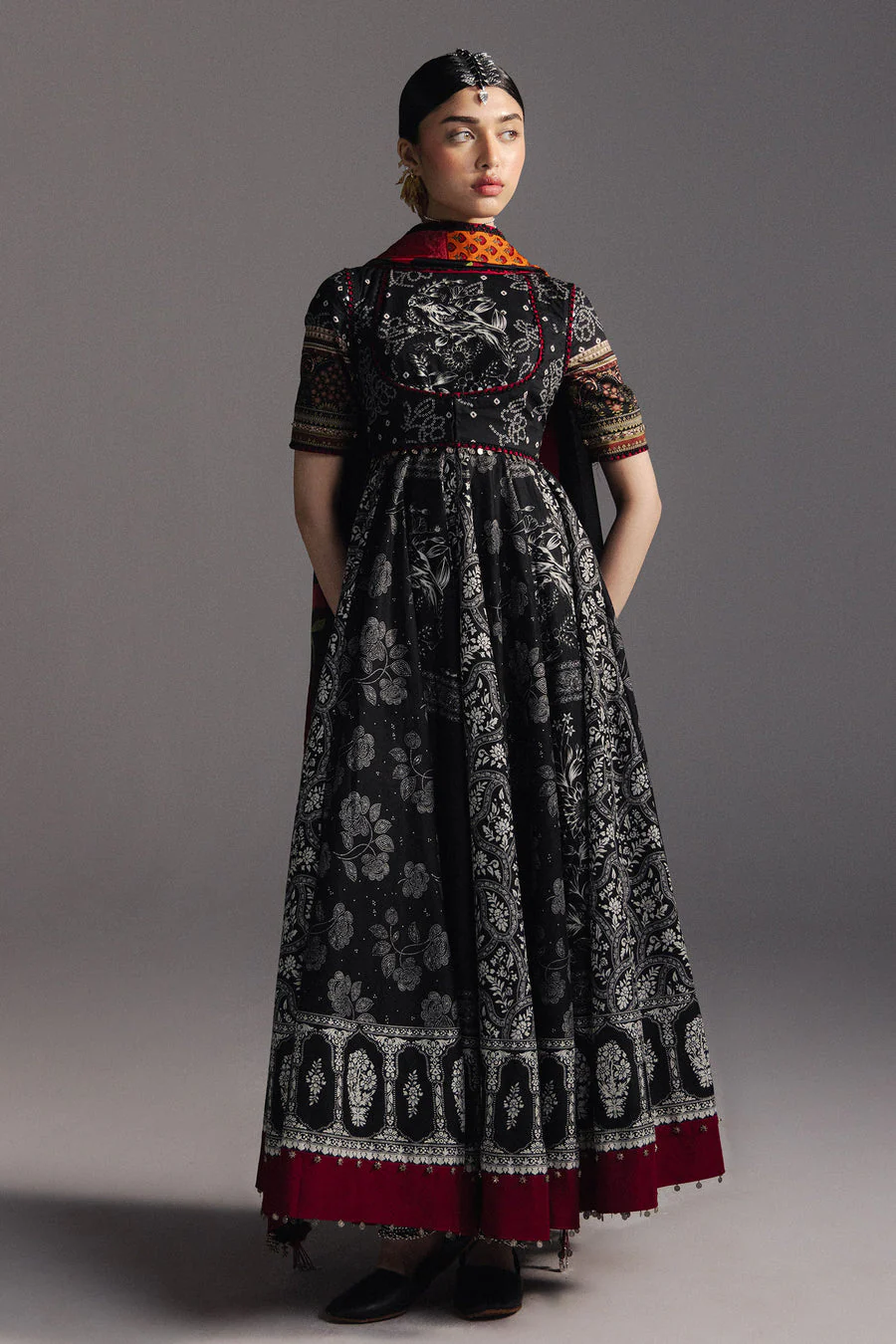 Zara Shahjahan Surkh Bahar-D1 Anarkali Collection 2026