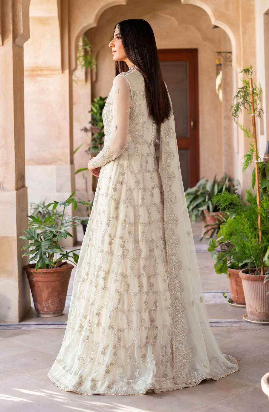 Zarif SBA-02 Miran Sahiba Embroidered Net 2025 - Image 2