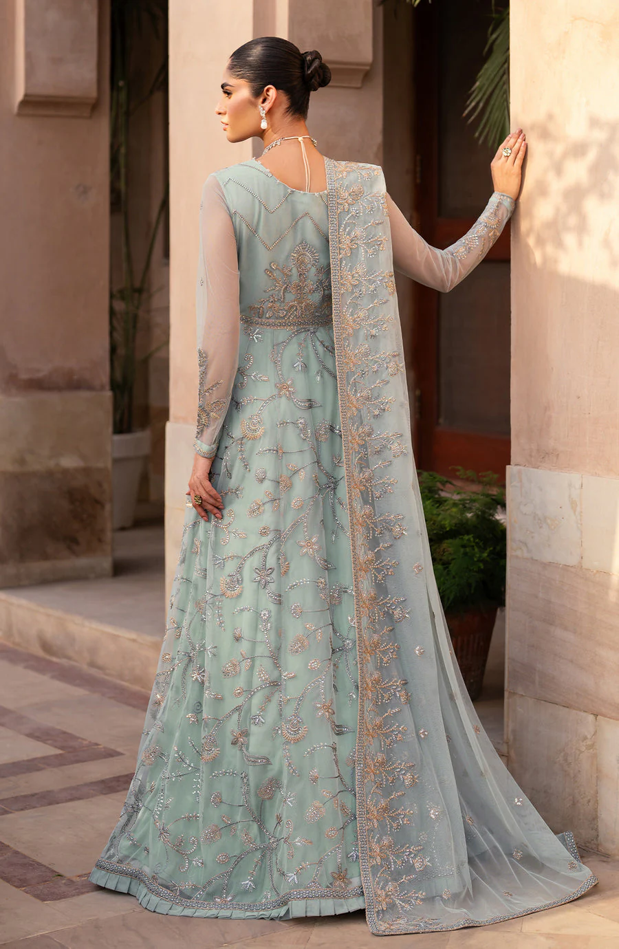 Zarif SBA-06 Ineesa Sahiba Embroidered Net 2025 - Image 2