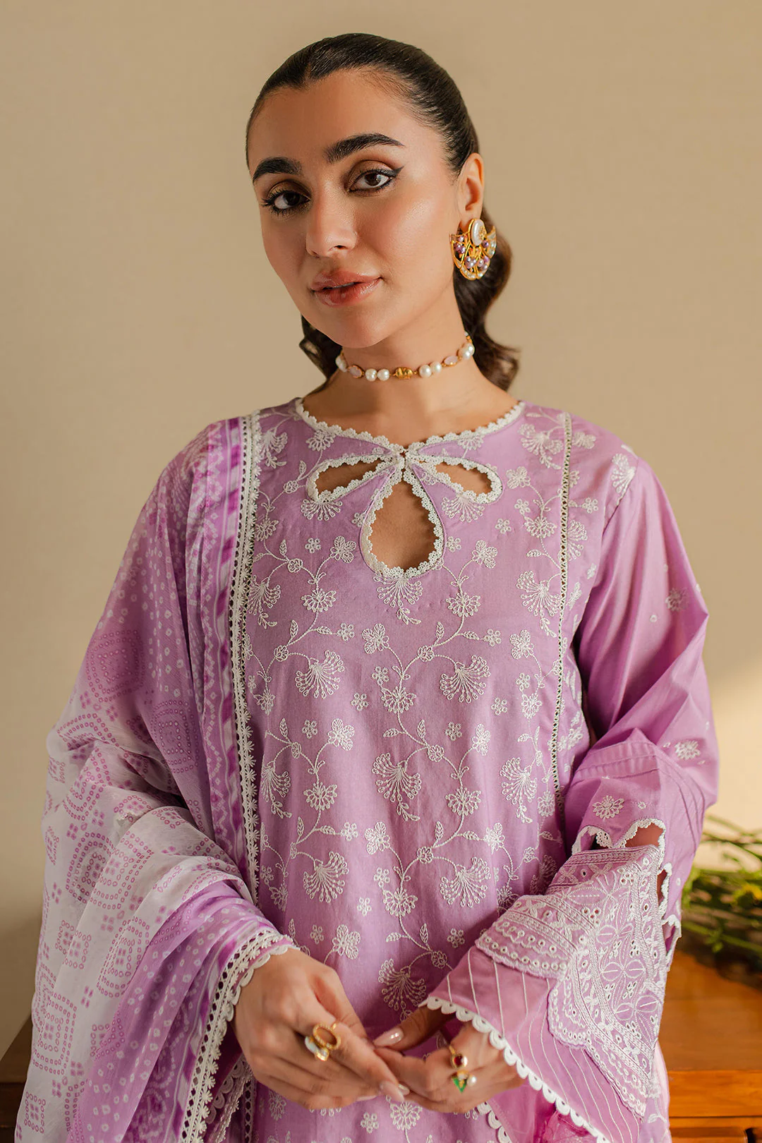 Zellbury Design # 0703 Chikankari 2025 - Image 2