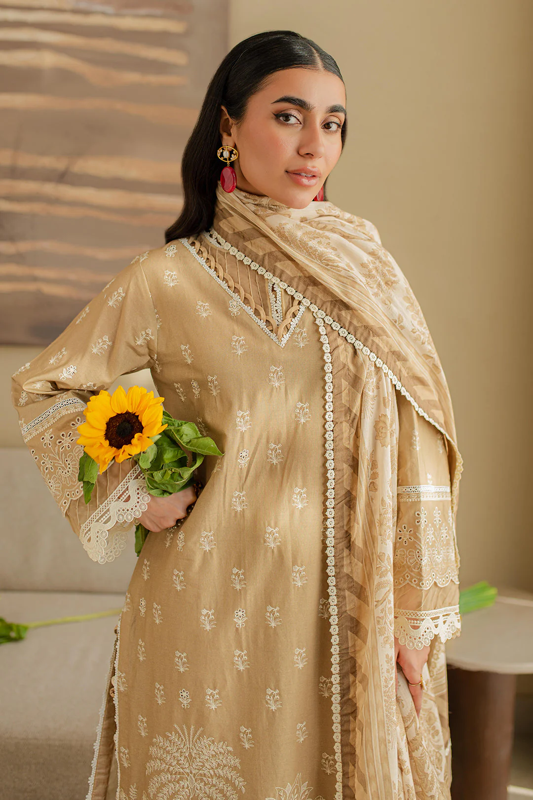 Zellbury Design # 0708 Chikankari 2025 - Image 2