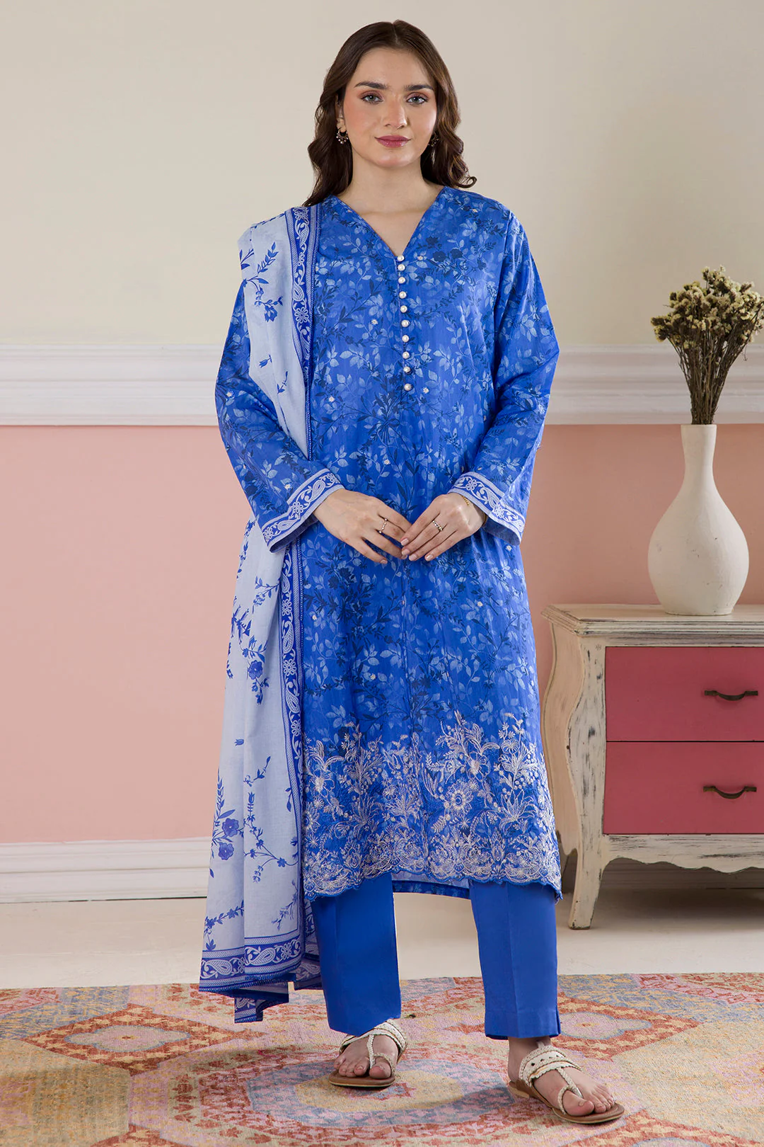 Zellbury Embroidered Kurta Dupatta Trouser - 1714 Essential Summer Pret 2026