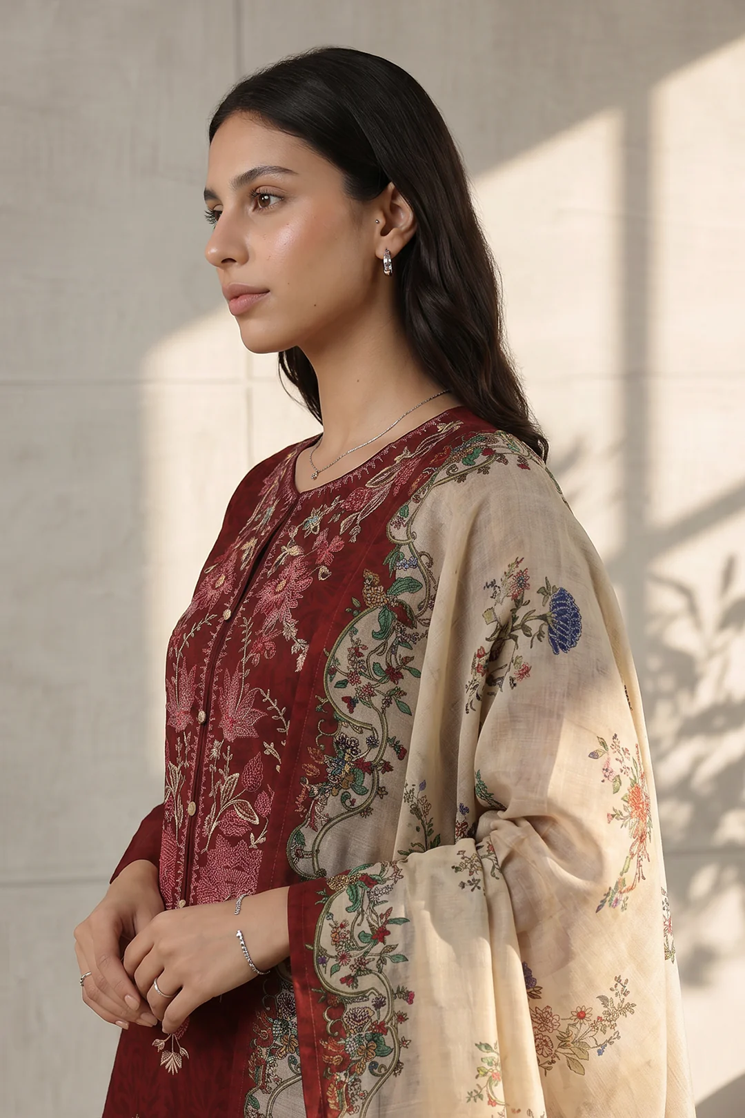 Zellbury Embroidered Kurta Dupatta Trouser - 1957 Essential Summer Pret 2026 - Image 2