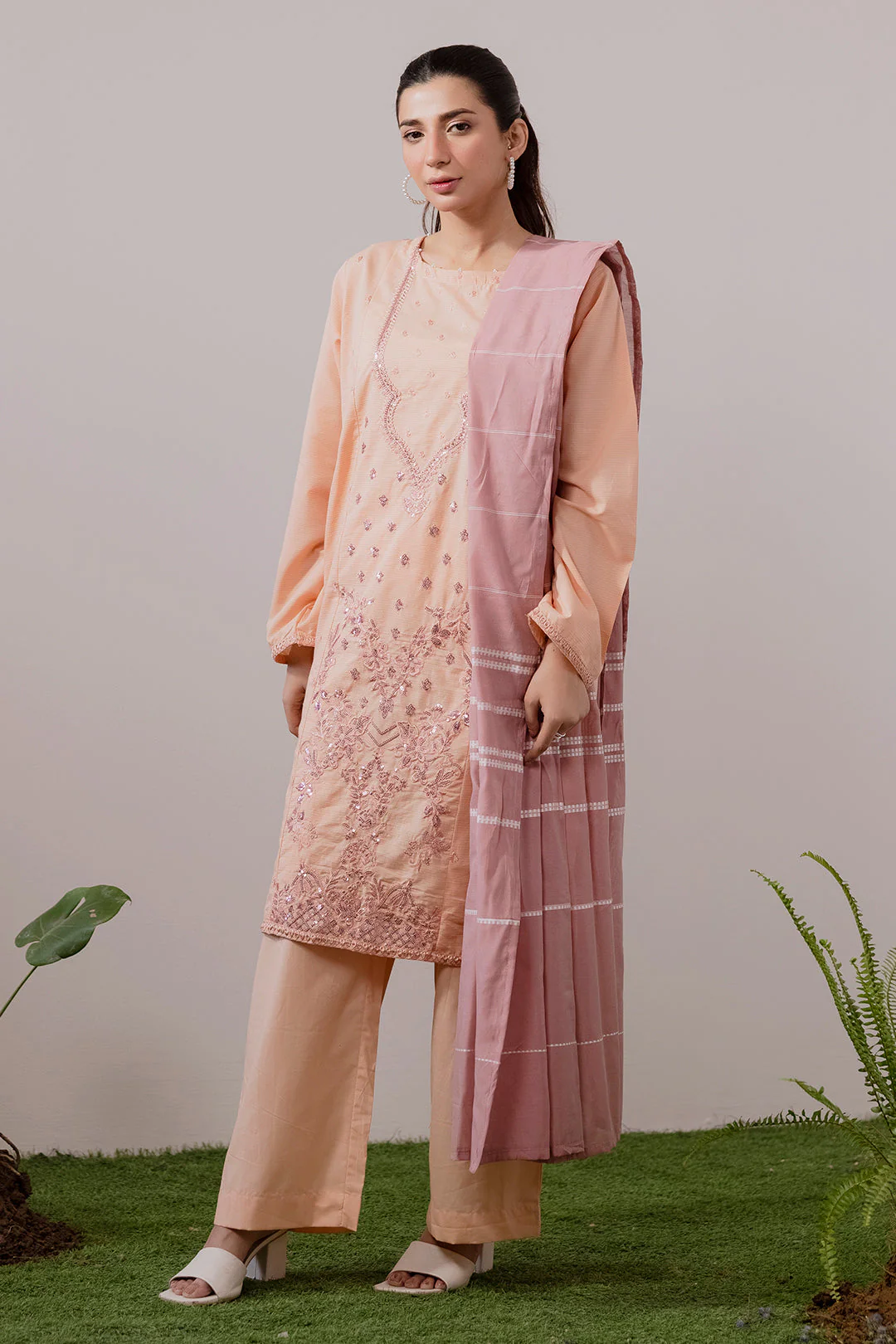 Zellbury Embroidered Kurta Dupatta Trouser - 1991 Essential Summer Pret 2026