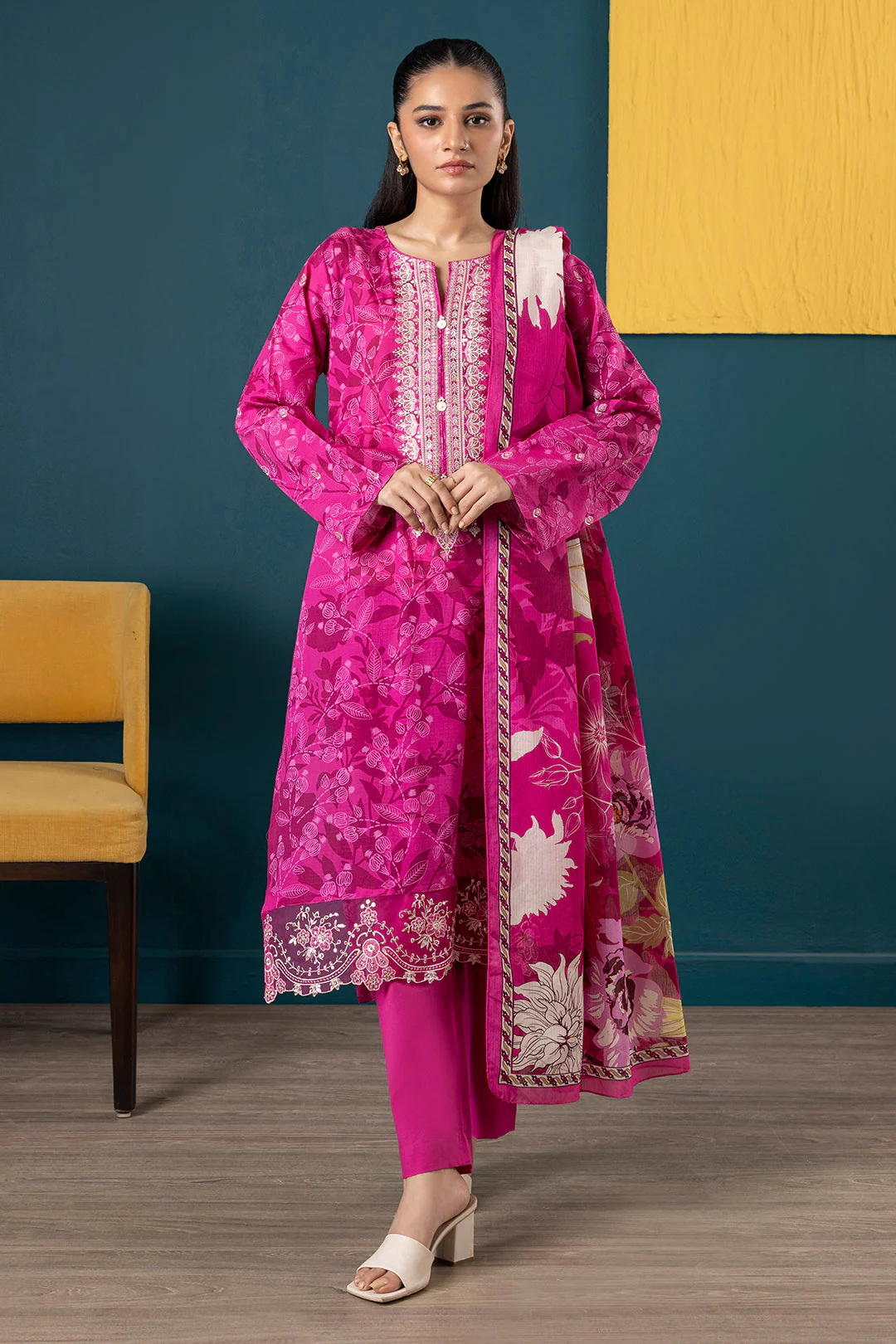 Zellbury Embroidered Kurta Dupatta Trouser - 2140 Essential Summer Pret 2026