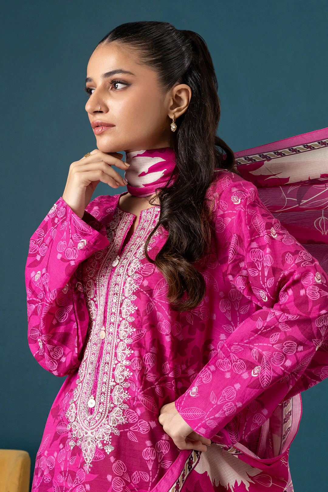 Zellbury Embroidered Kurta Dupatta Trouser - 2140 Essential Summer Pret 2026 - Image 2
