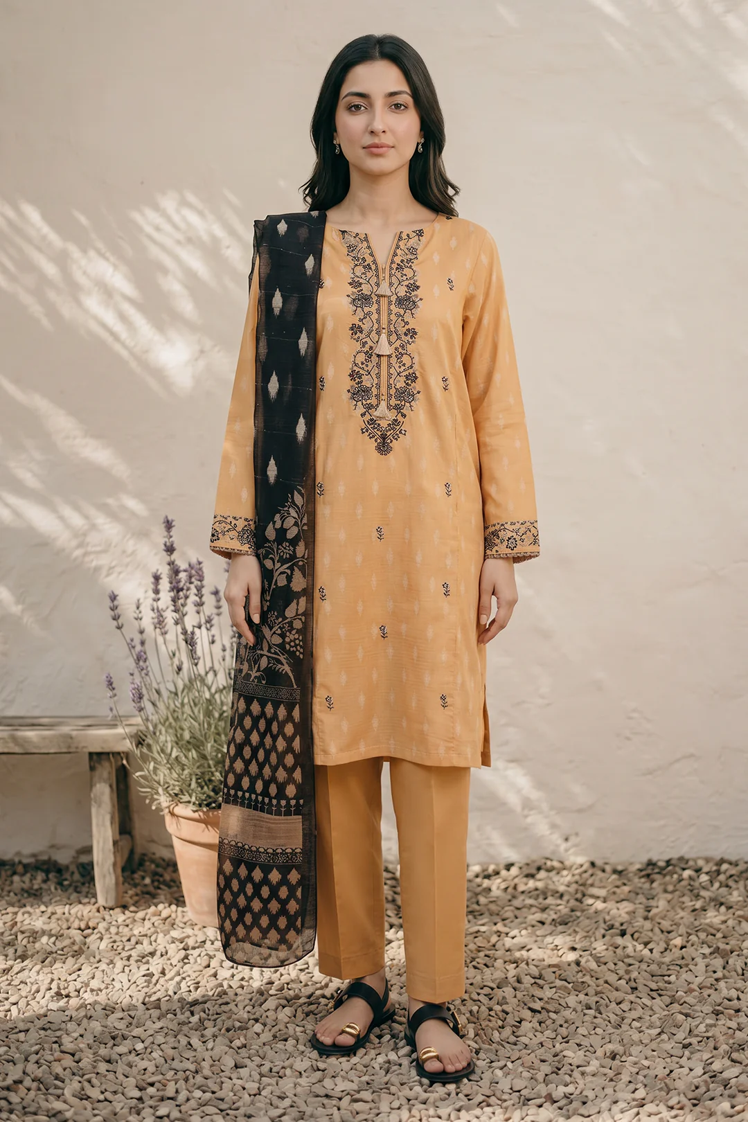 Zellbury Embroidered Kurta Dupatta Trouser - 2194 Essential Summer Pret 2026