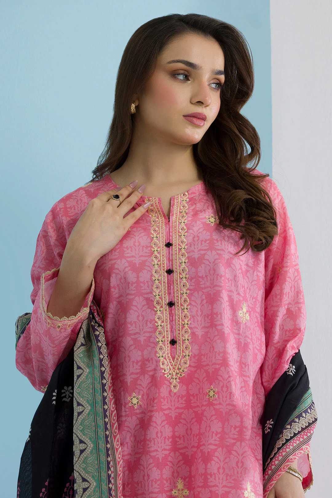 Zellbury Embroidered Kurta Dupatta Trouser - 2198 Essential Summer Pret 2026 - Image 2