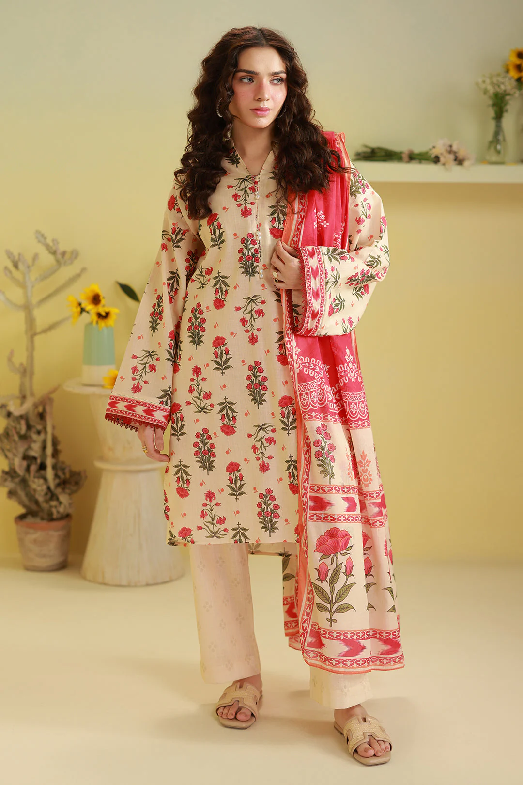 Zellbury Embroidered Kurta Dupatta Trouser - 2447 Essential Summer Pret 2026
