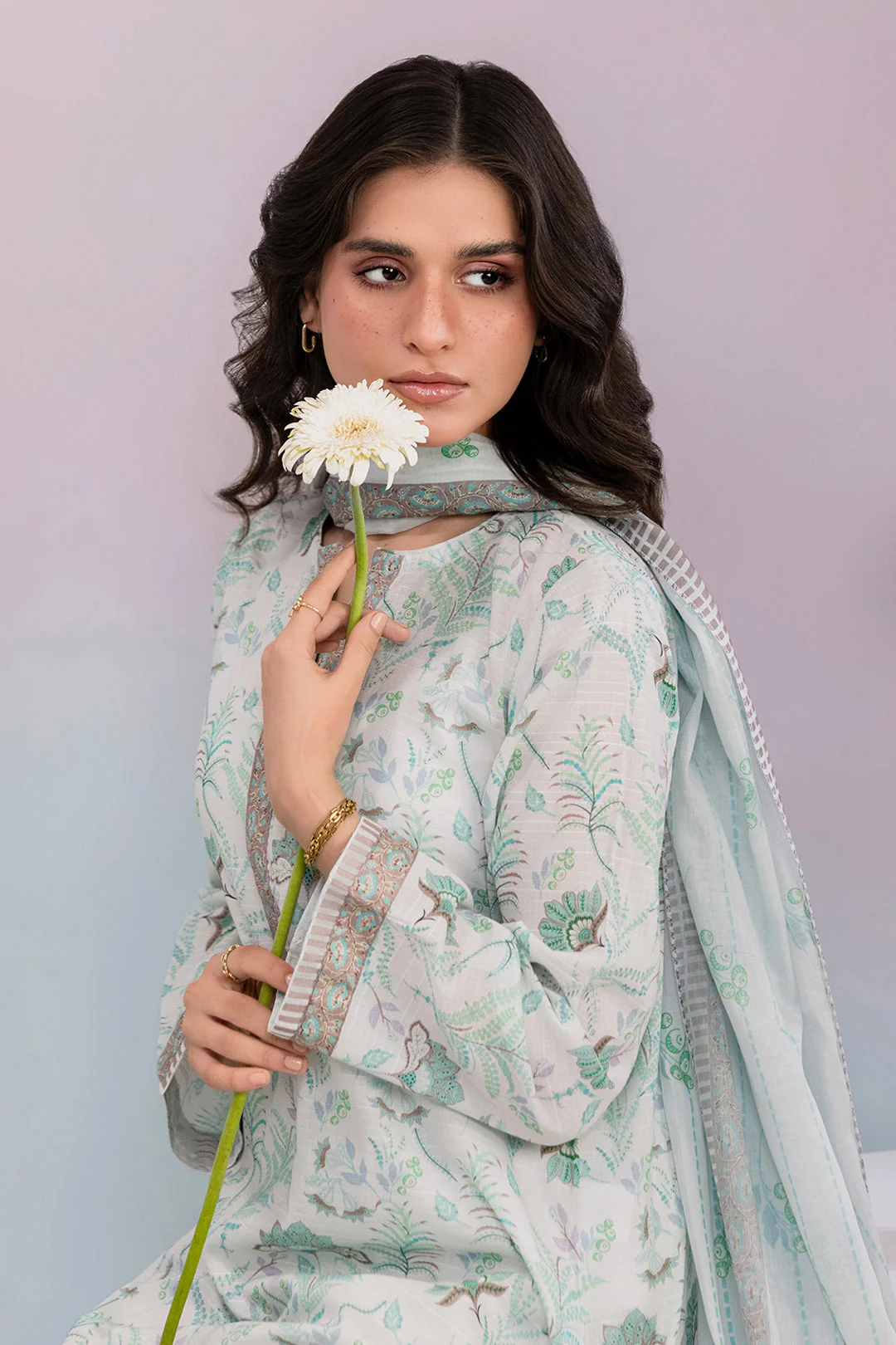 Zellbury Embroidered Kurta Dupatta Trouser - 2984 Essential Summer Pret 2026 - Image 2