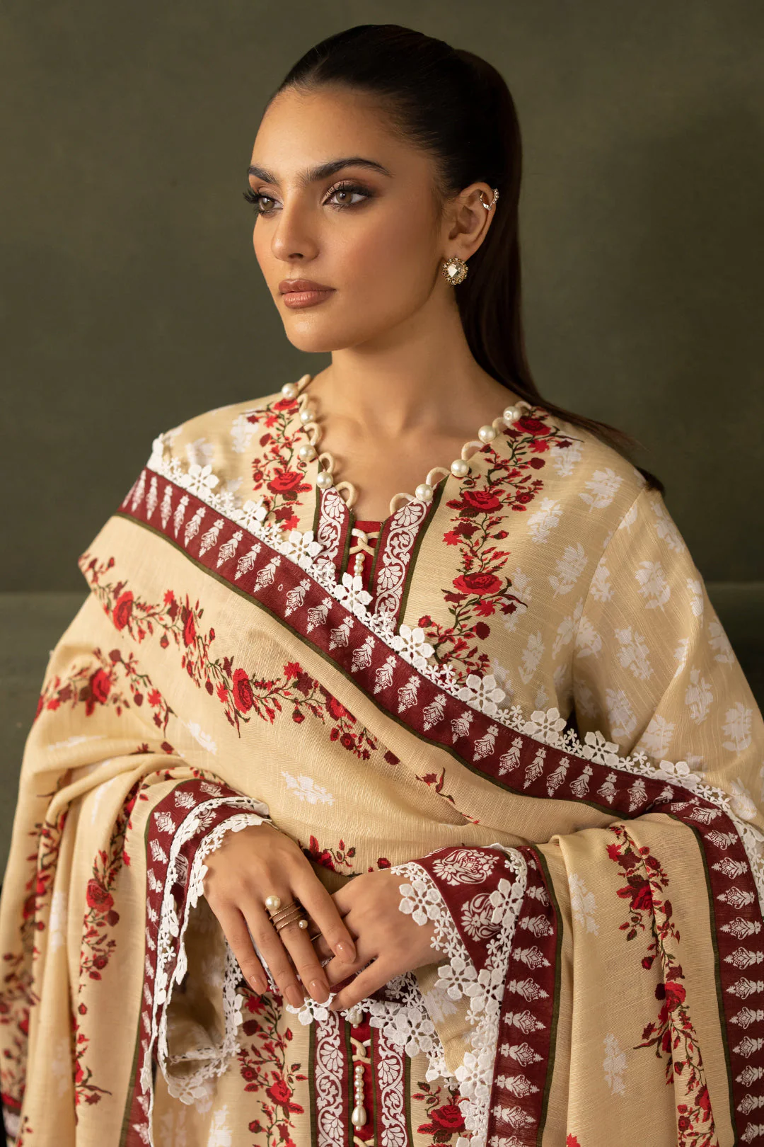 Zellbury Embroidered Shirt Dupatta - 0171 Essential Winter Collection 2025 - Image 2
