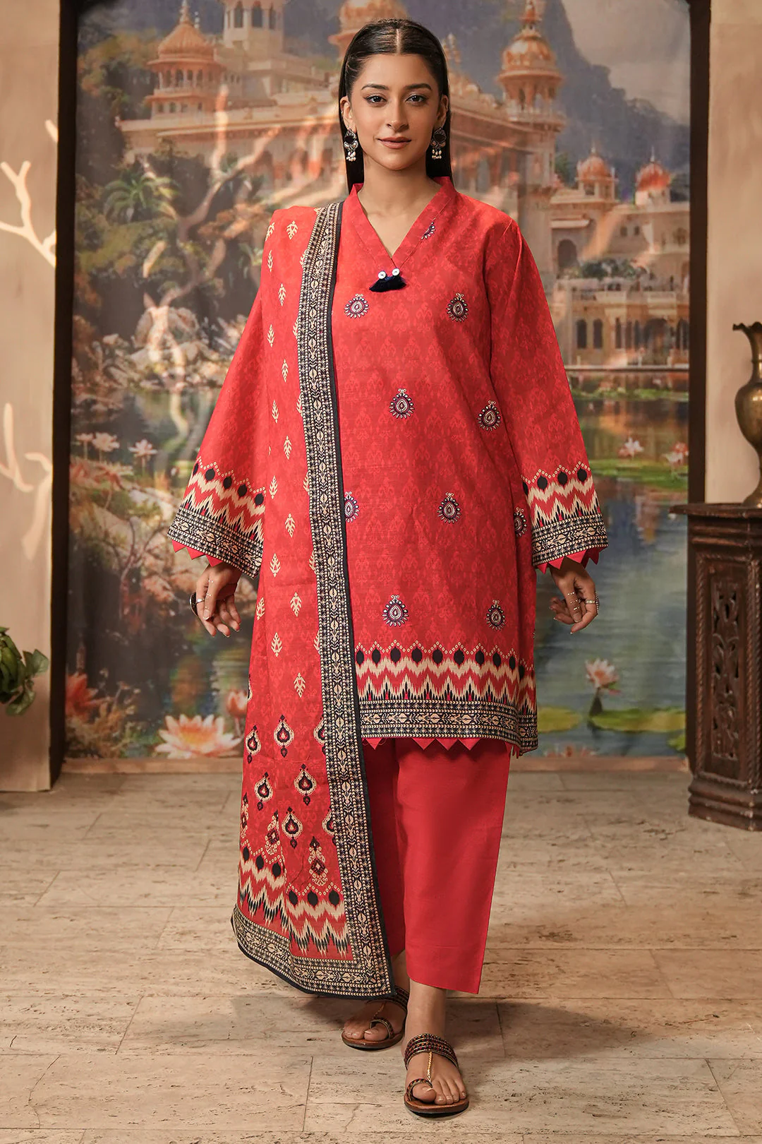 Zellbury Embroidered Shirt Dupatta - 0436 Essential Winter Collection 2025