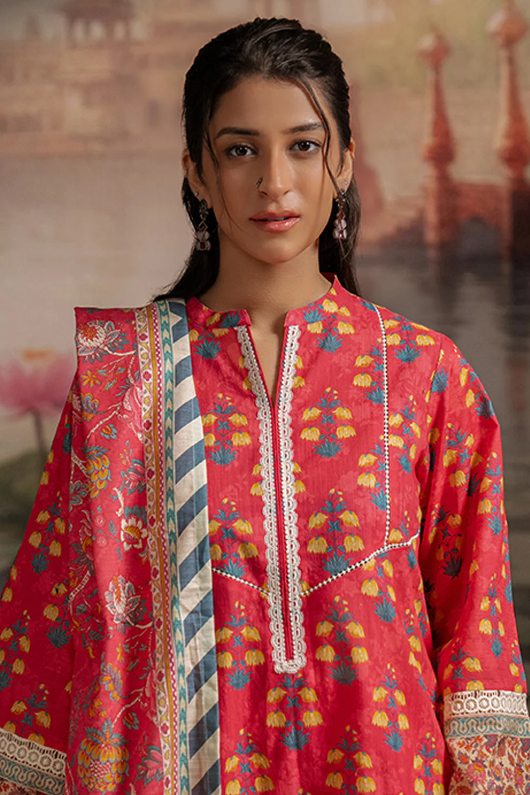 Zellbury Embroidered Shirt Dupatta - 0437 Essential Winter Collection 2025 - Image 2