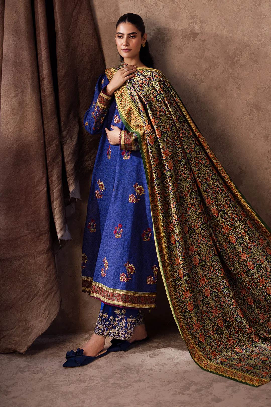 Zellbury Embroidered Shirt Shalwar Dupatta - 0221 Essential Winter Collection 2025 - Image 2
