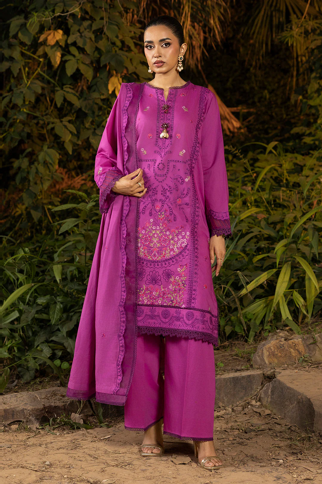 Zellbury Embroidered Shirt Shalwar Dupatta - 0507 Summer Collection Essential 2026