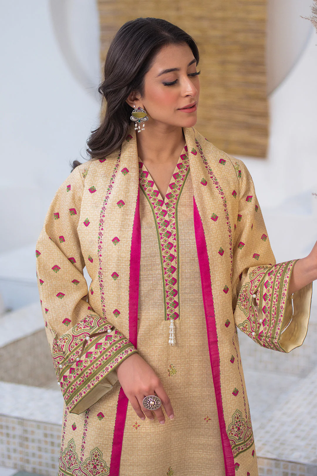Zellbury Embroidered Shirt Shalwar Dupatta - 0537 Essential Winter Collection 2025