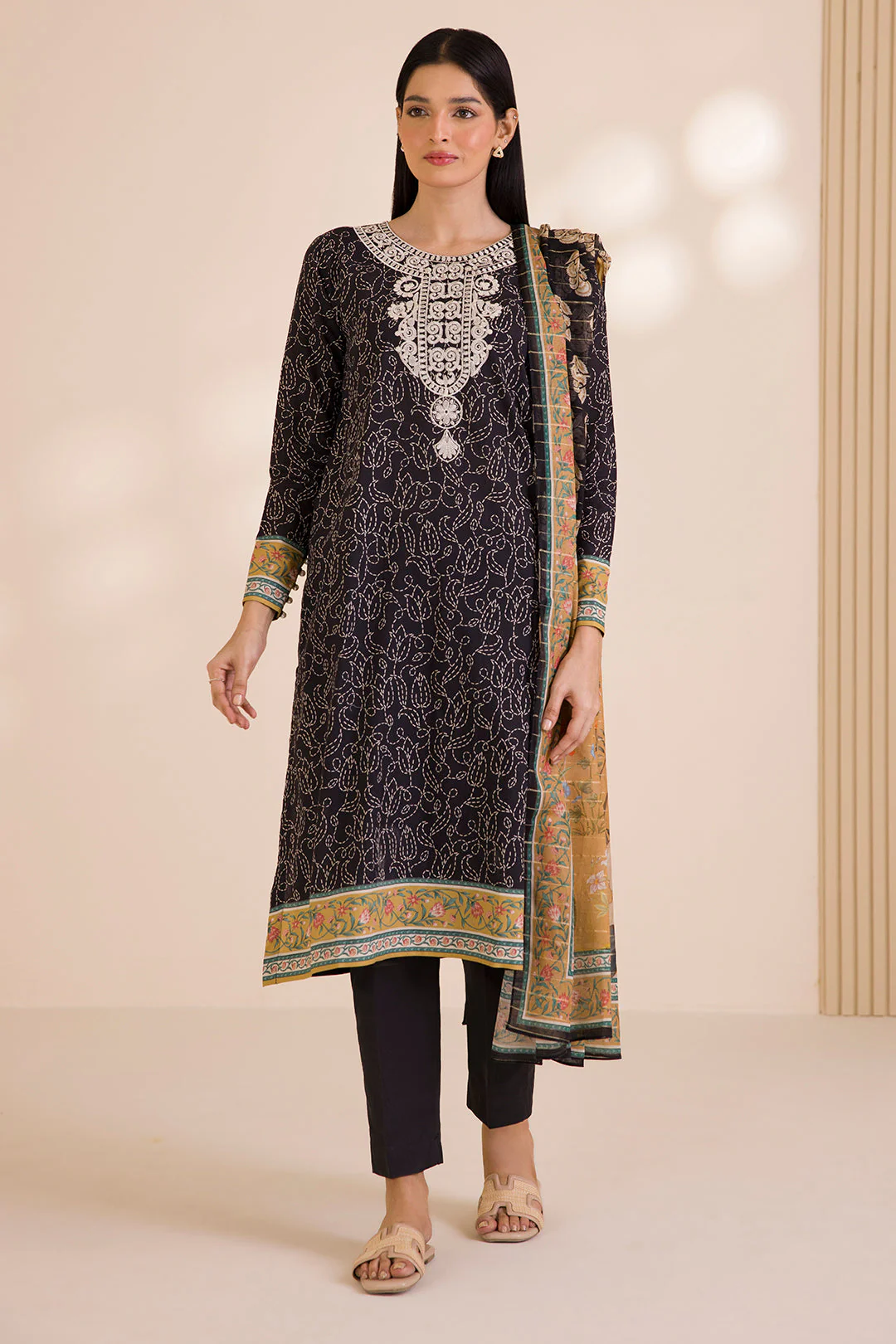 Zellbury Embroidered Shirt Shalwar Dupatta - 0595 Summer Collection Essential 2026