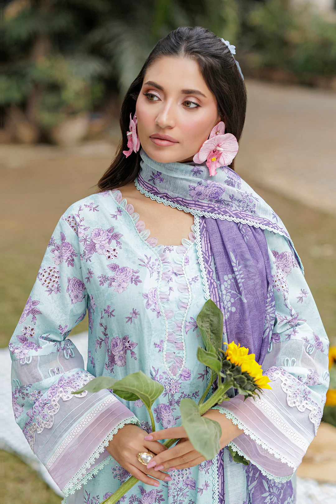 Zellbury Embroidered Shirt Shalwar Dupatta - 4021 Chikankari Collection 2026 - Image 2