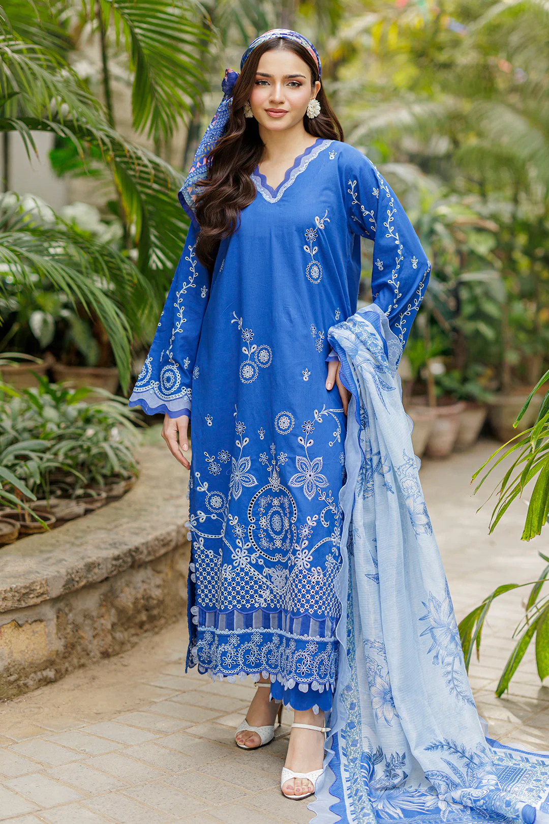 Zellbury Embroidered Shirt Shalwar Dupatta - 4043 Chikankari Collection 2026