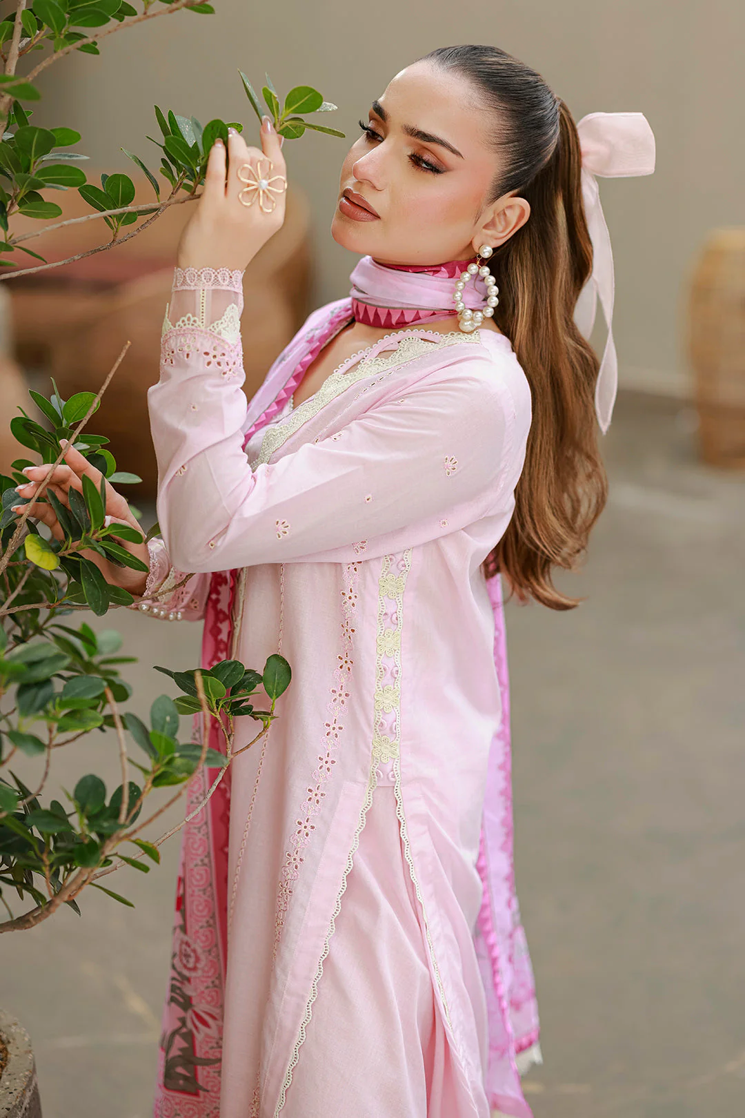 Zellbury Embroidered Shirt Shalwar Dupatta - 4048 Chikankari Collection 2026 - Image 2