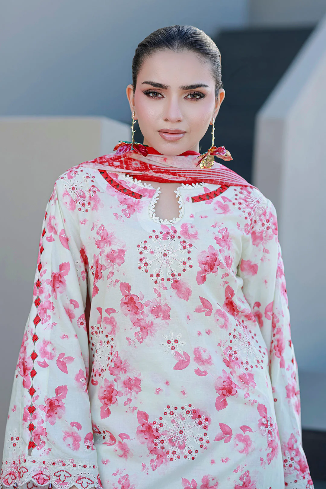 Zellbury Embroidered Shirt Shalwar Dupatta - 4068 Chikankari Collection 2026 - Image 2