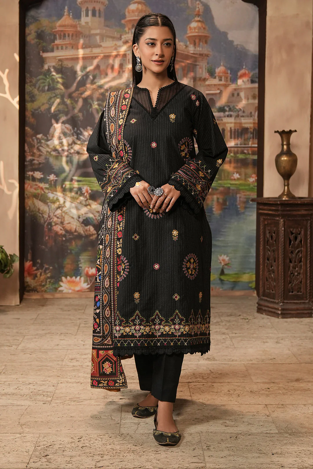 Zellbury Embroidered Shirt Shalwar Shawl - 0482 Essential Winter Collection 2025
