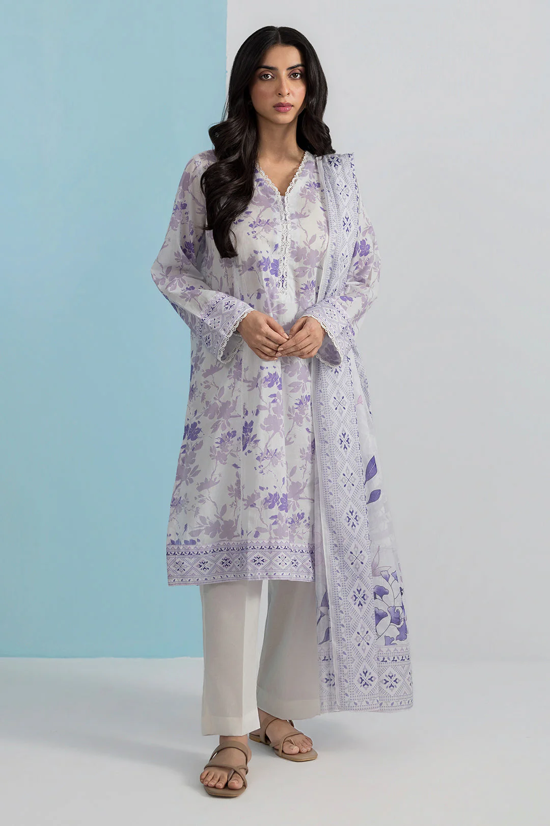 Zellbury Kurta Dupatta Trouser - 1944 Essential Summer Pret 2026