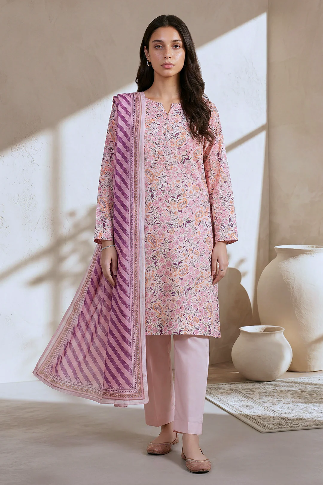 Zellbury Kurta Dupatta Trouser - 1952 Essential Summer Pret 2026