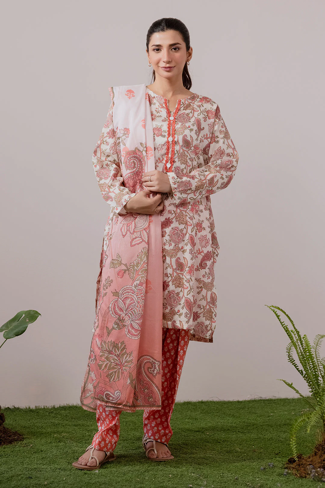 Zellbury Kurta Dupatta Trouser - 1955 Essential Summer Pret 2026
