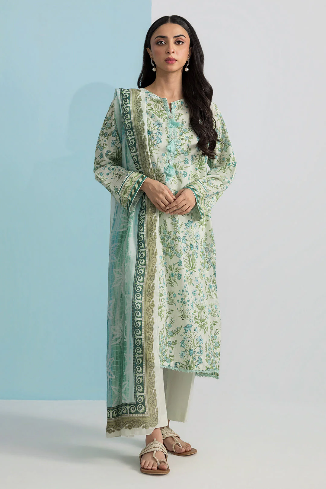 Zellbury Kurta Dupatta Trouser - 2055 Essential Summer Pret 2026