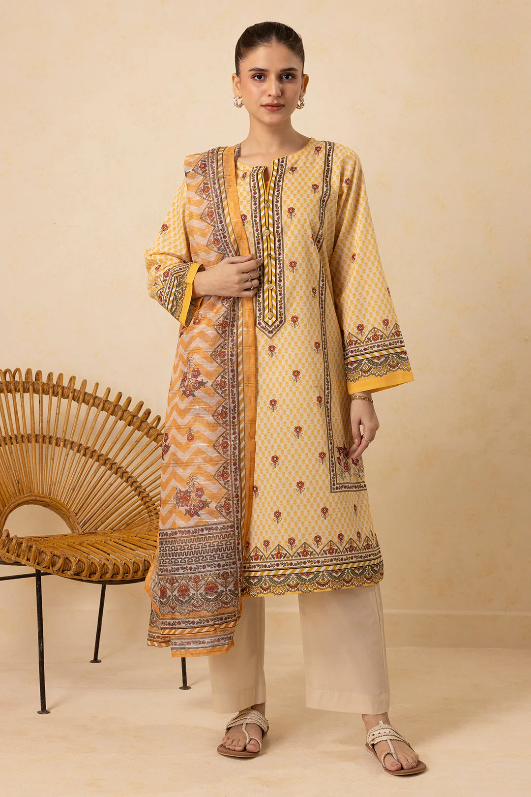 Zellbury Kurta Dupatta Trouser - 2056 Essential Summer Pret 2026