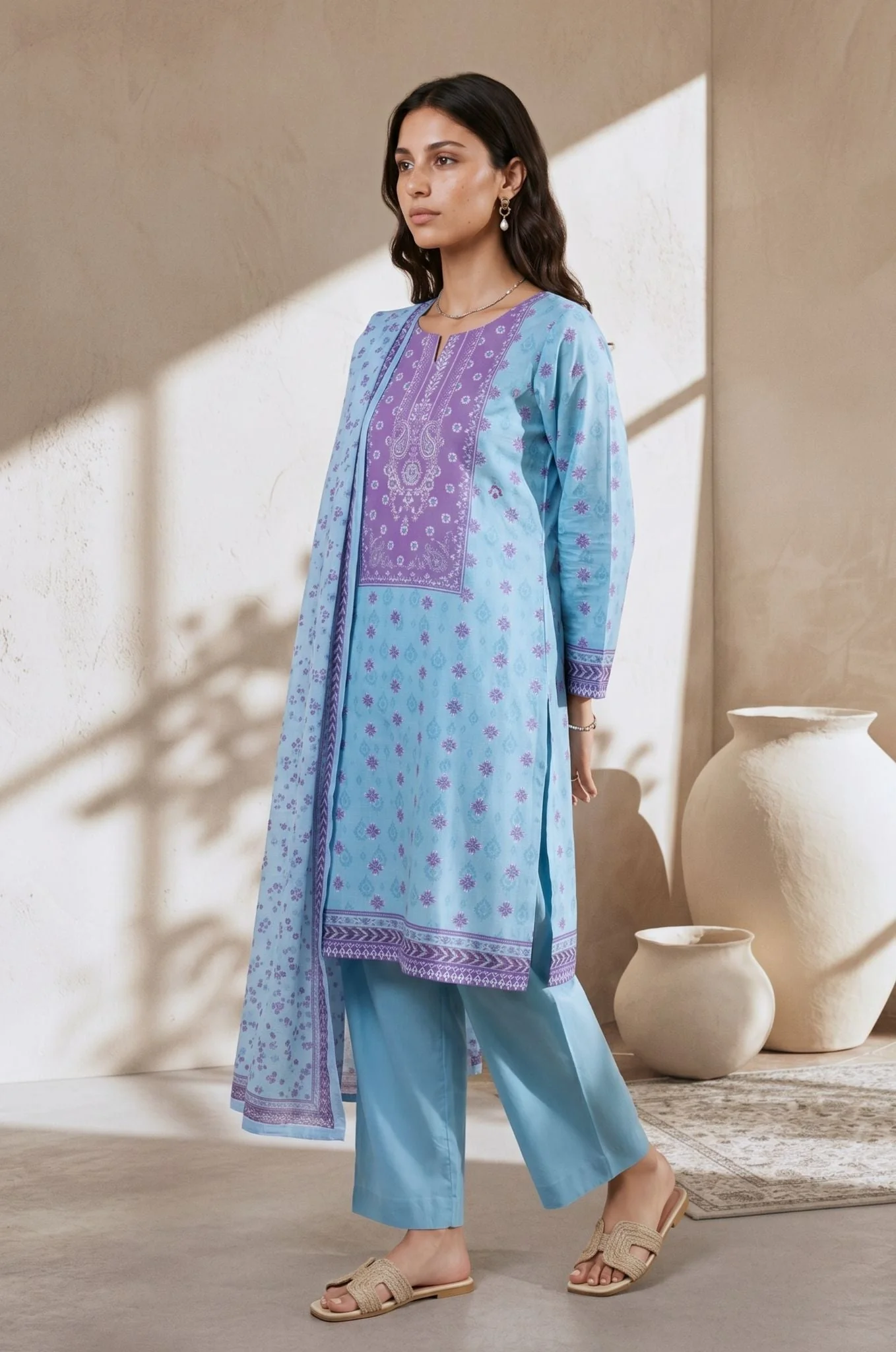 Zellbury Kurta Dupatta Trouser - 2148 Essential Summer Pret 2026 - Image 2