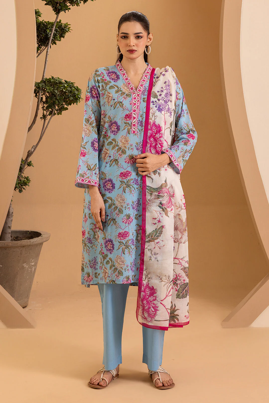 Zellbury Kurta Dupatta Trouser - 2163 Essential Summer Pret 2026