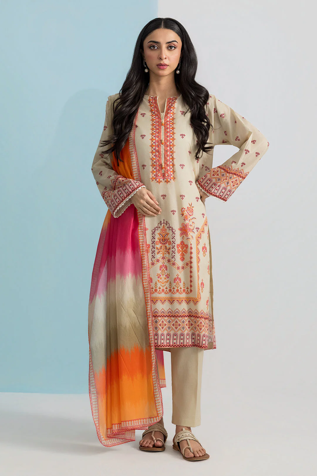 Zellbury Kurta Dupatta Trouser - 2170 Essential Summer Pret 2026