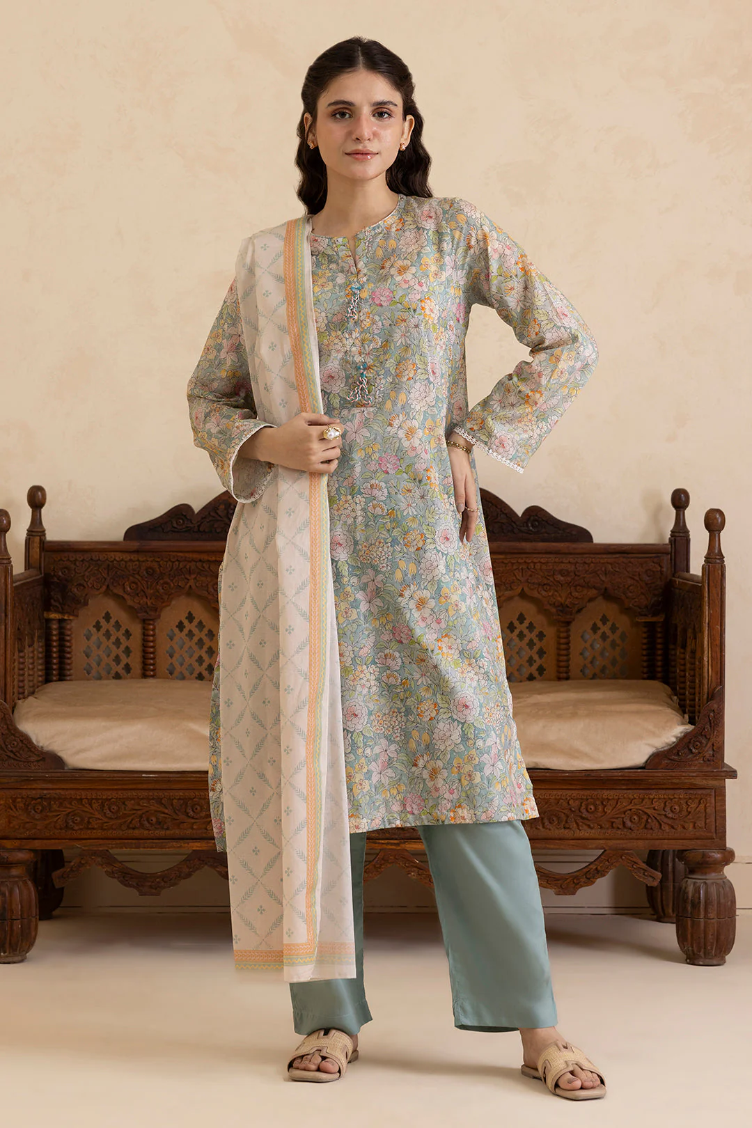 Zellbury Kurta Dupatta Trouser - 2184 Essential Summer Pret 2026