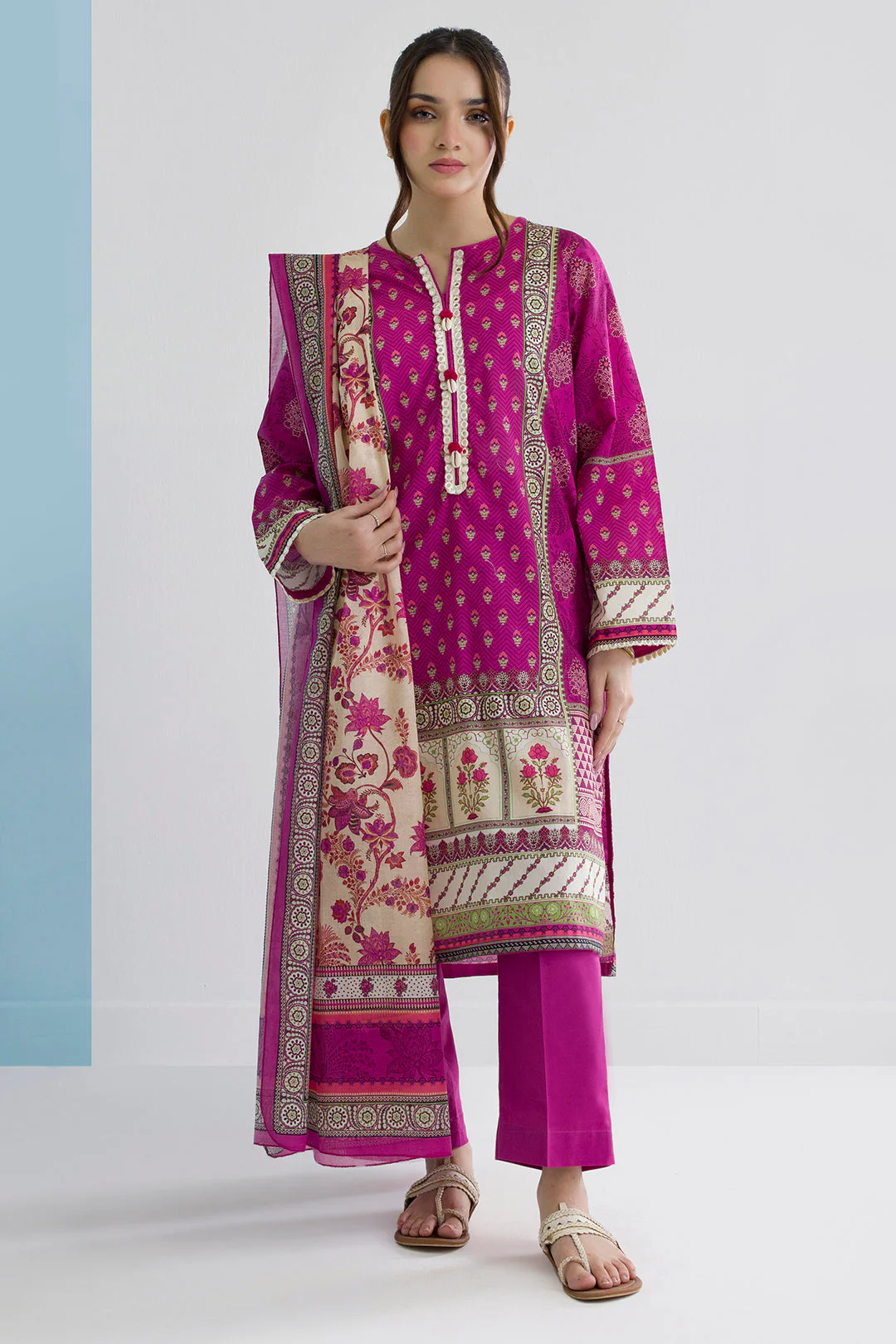 Zellbury Kurta Dupatta Trouser - 2189 Essential Summer Pret 2026