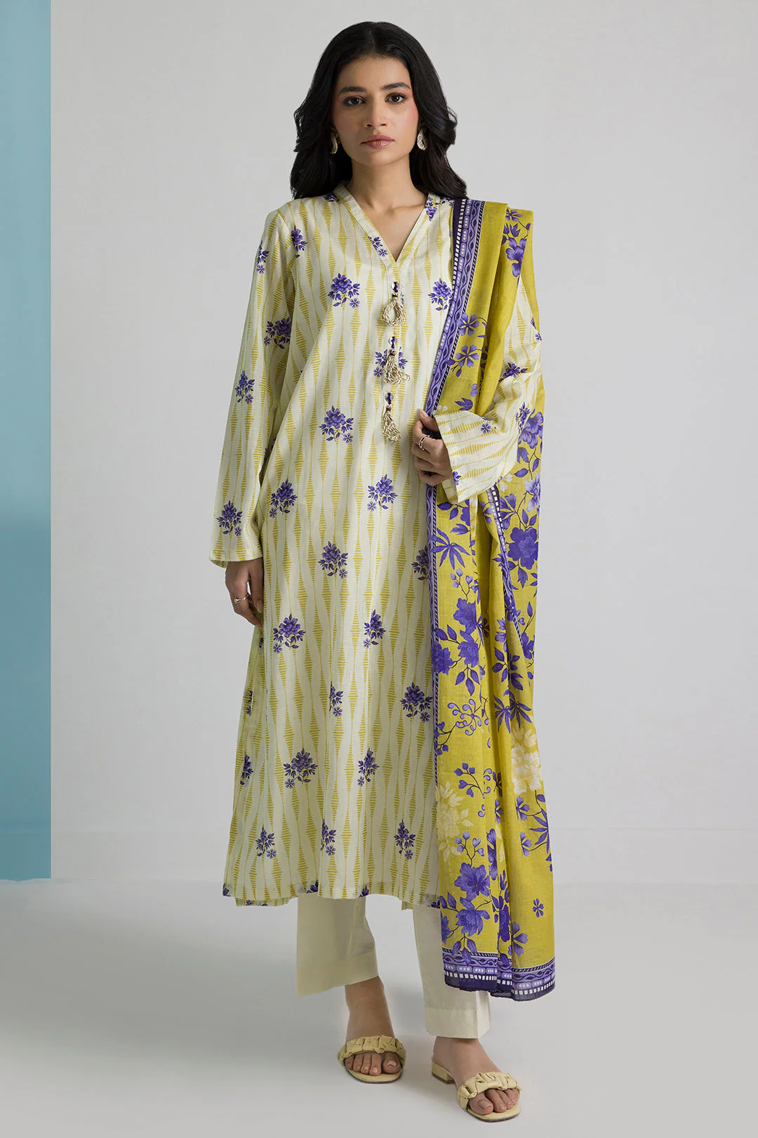 Zellbury Kurta Dupatta Trouser - 2196 Essential Summer Pret 2026