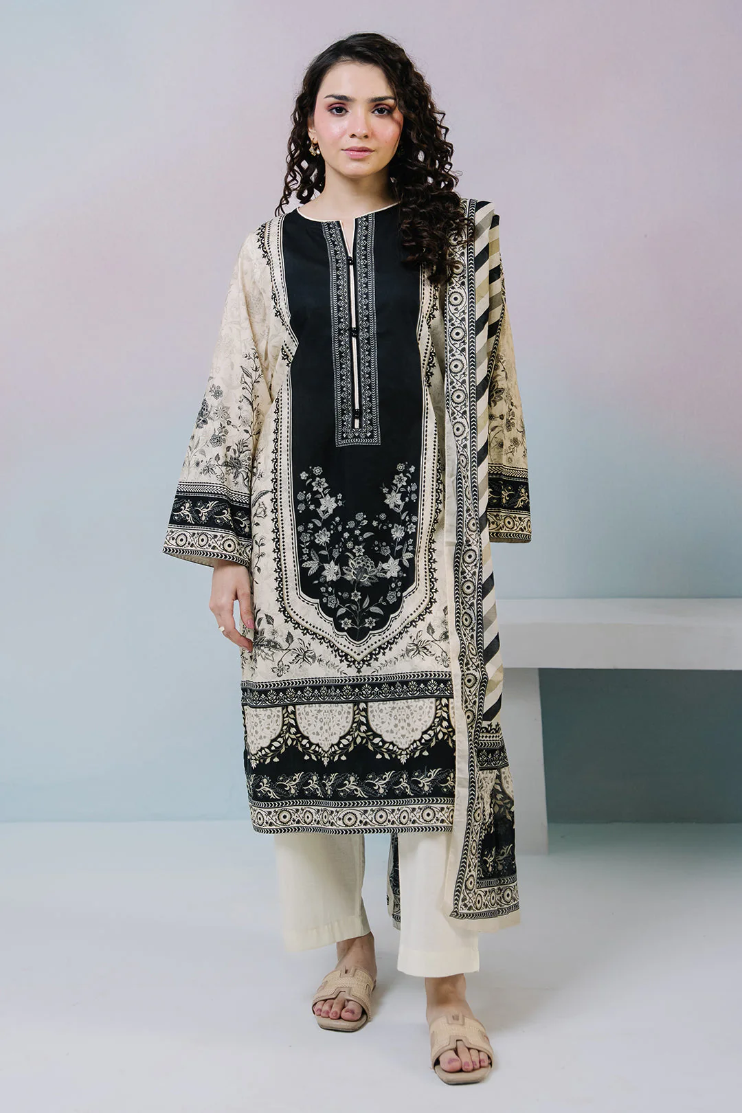 Zellbury Kurta Dupatta Trouser - 2459 Essential Summer Pret 2026