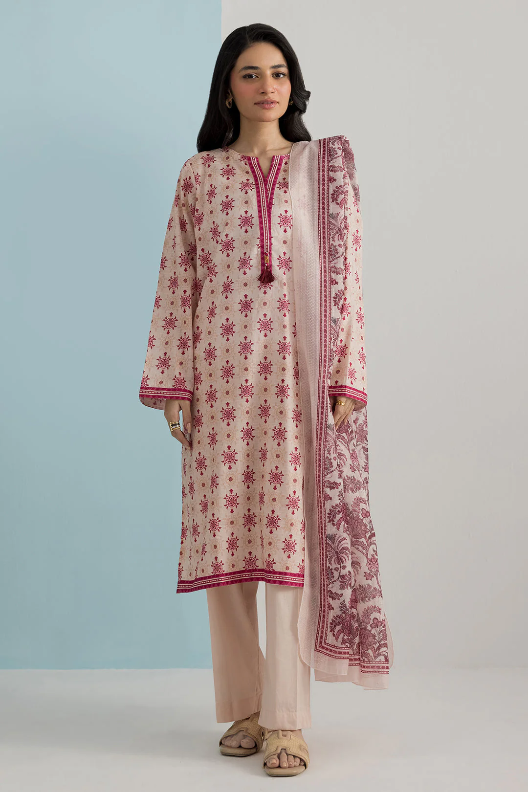 Zellbury Kurta Dupatta Trouser - 2474 Essential Summer Pret 2026