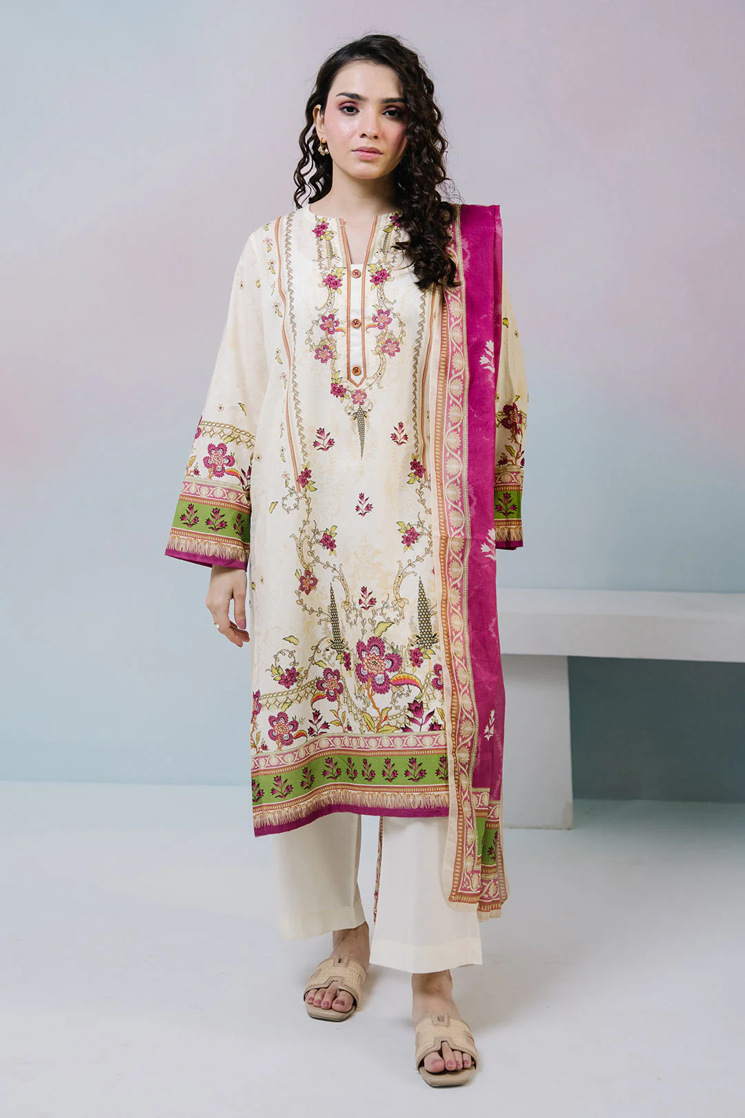 Zellbury Kurta Dupatta Trouser - 2488 Essential Summer Pret 2026