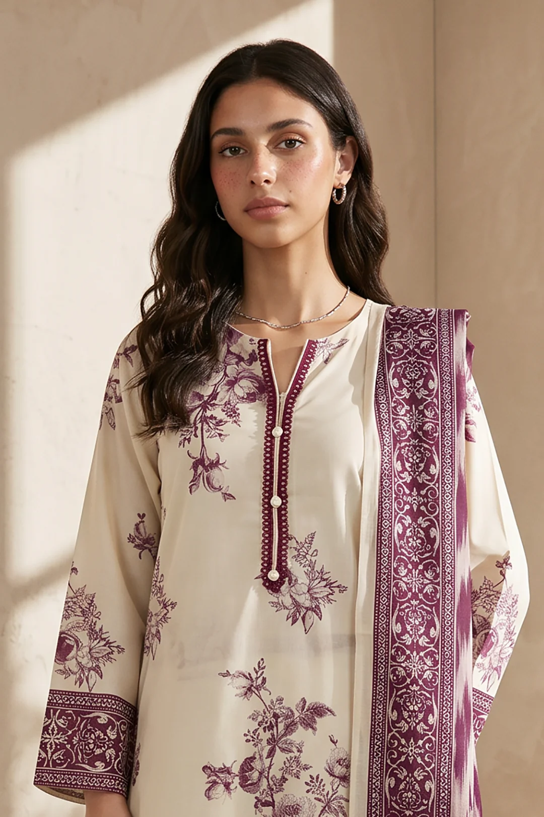 Zellbury Kurta Dupatta Trouser - 2957 Essential Summer Pret 2026 - Image 2