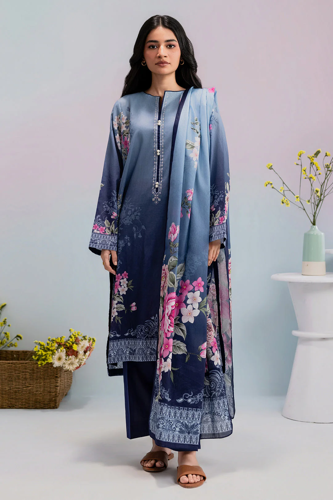 Zellbury Kurta Dupatta Trouser - 2985 Essential Summer Pret 2026