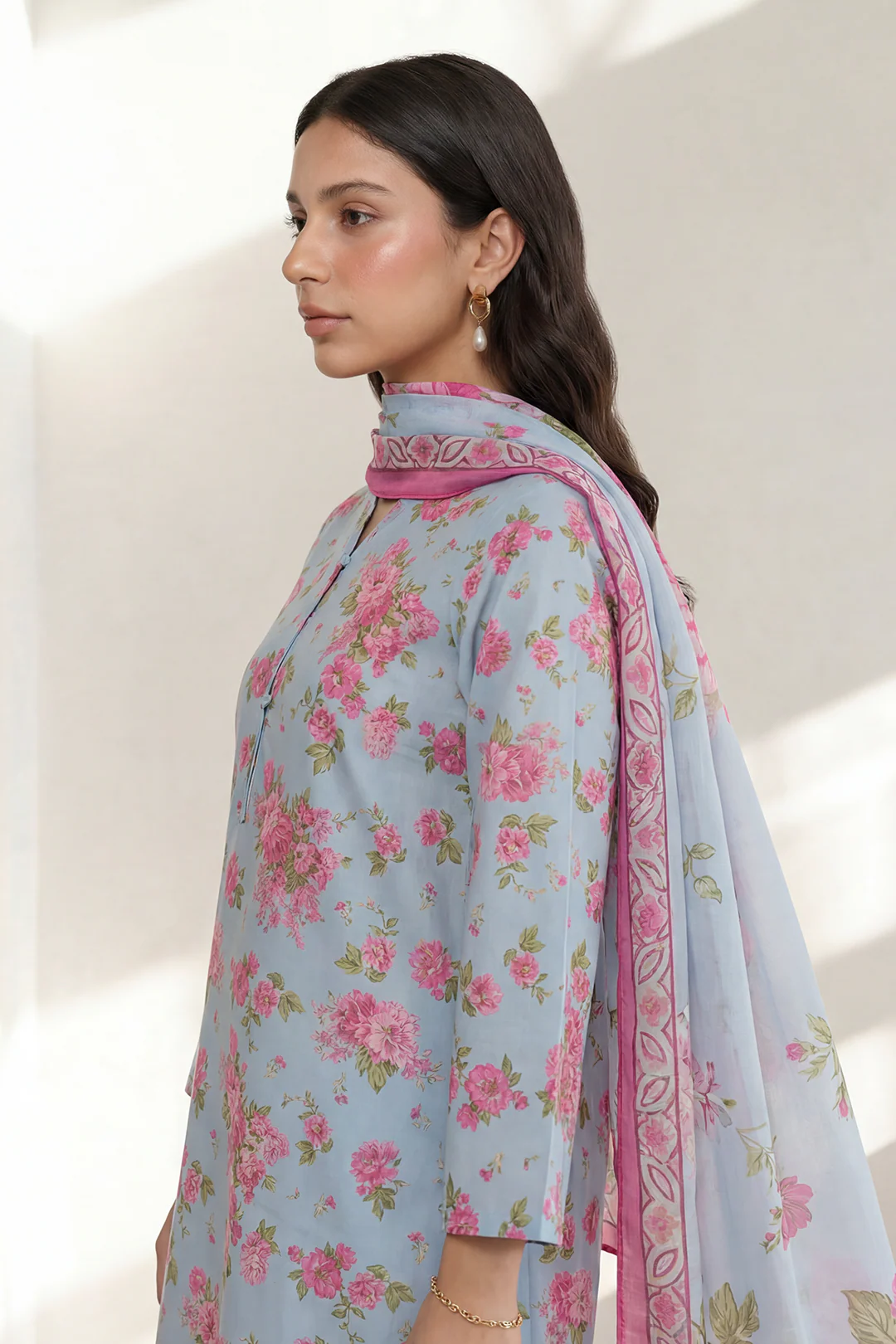 Zellbury Kurta Dupatta Trouser - 3157 Essential Summer Pret 2026 - Image 2